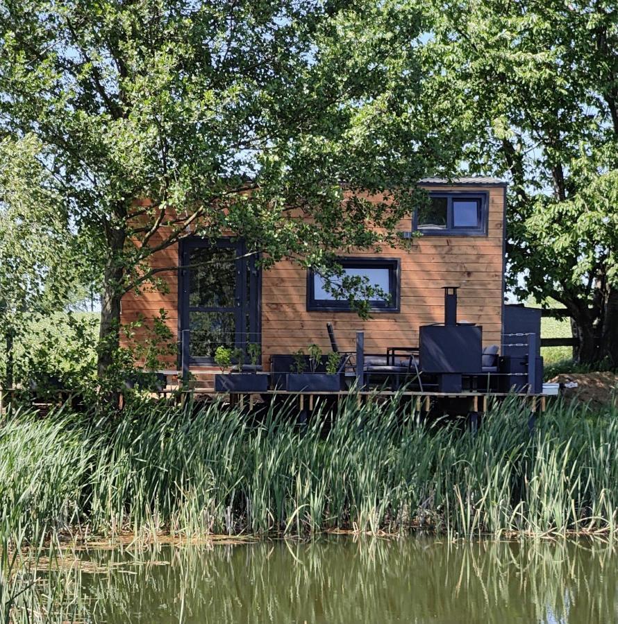 Tinyhousebeidresden 1 - Direkt Am Naturteich - Naehe Saechsische Schweiz, Dresden Großharthau Extérieur photo